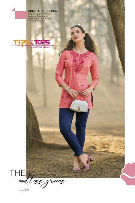 Tips & tops colors vol 5 fancy kurti manufacturer in surat