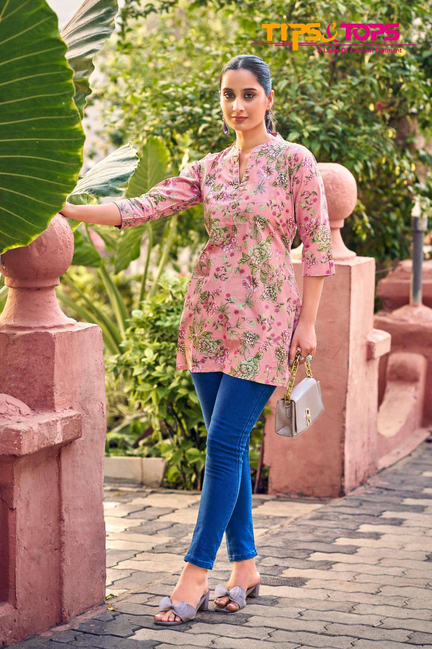Tips & tops cotton shorties vol 8 low range kurti manufacturer in surat