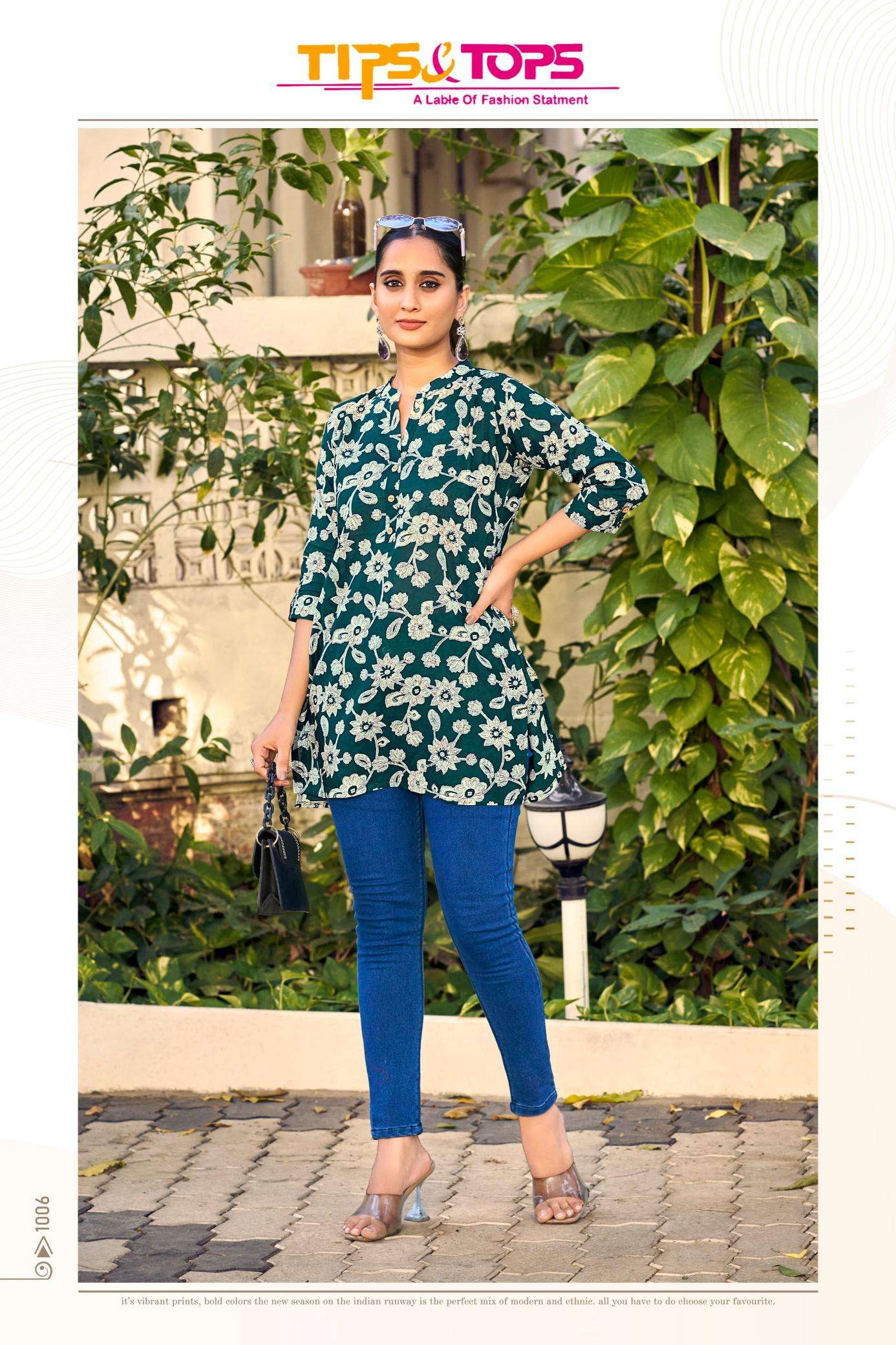 Tips & tops cotton shorties vol 8 low range kurti manufacturer in surat