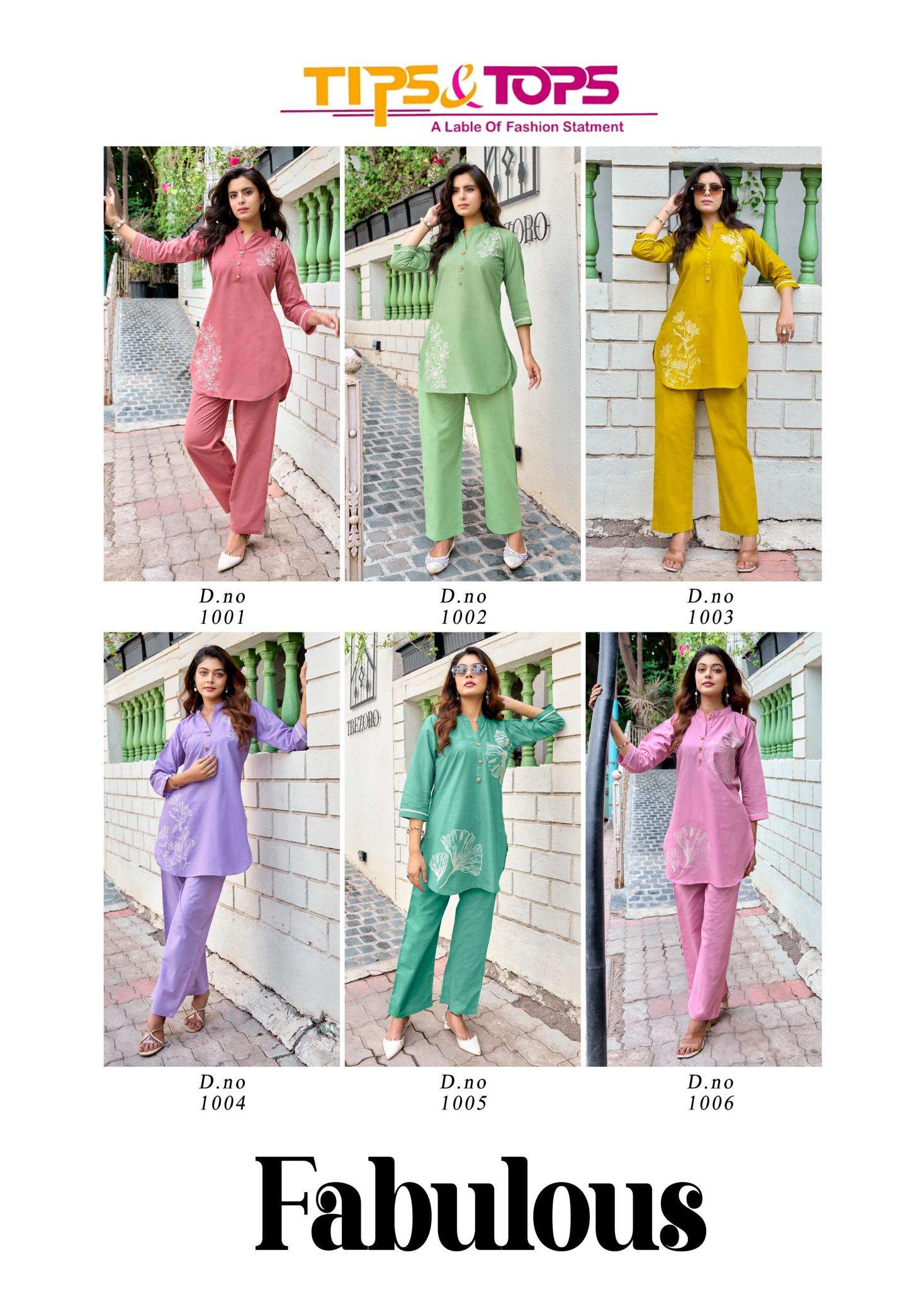 Tips & tops fabulous coord set Ladies Kurti Wholesale in Surat