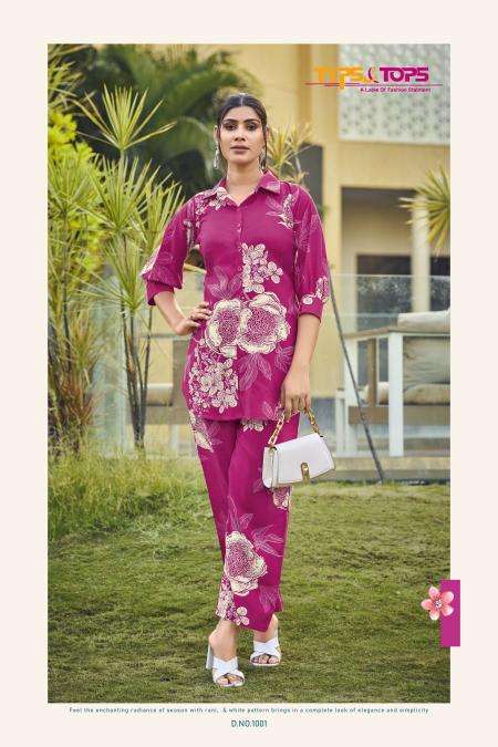 Tips & tops lifestyle coord set Wholesale kurti fabric in Surat