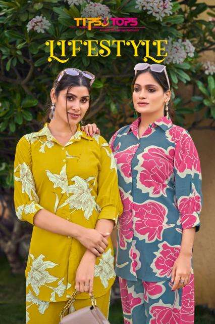 Tips & tops lifestyle coord set Wholesale kurti fabric in Surat