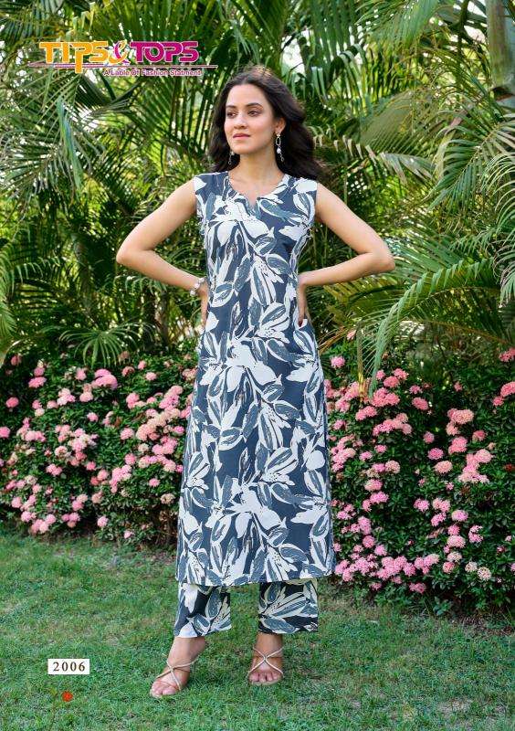 Tips & tops olivia vol 2 coord set Readymade kurti wholesalers in Hyderabad