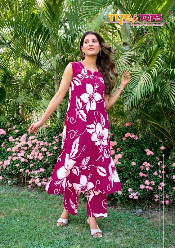 Tips & tops olivia vol 2 coord set Readymade kurti wholesalers in Hyderabad
