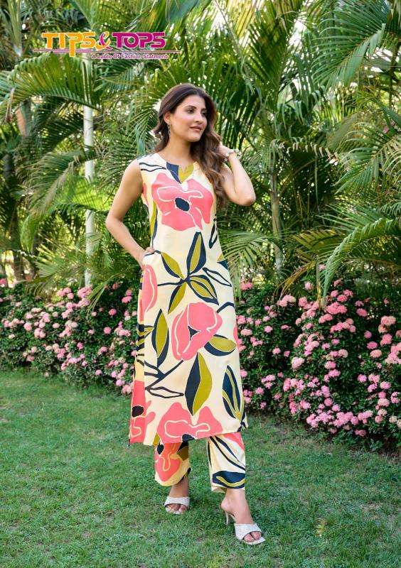 Tips & tops olivia vol 2 coord set Readymade kurti wholesalers in Hyderabad
