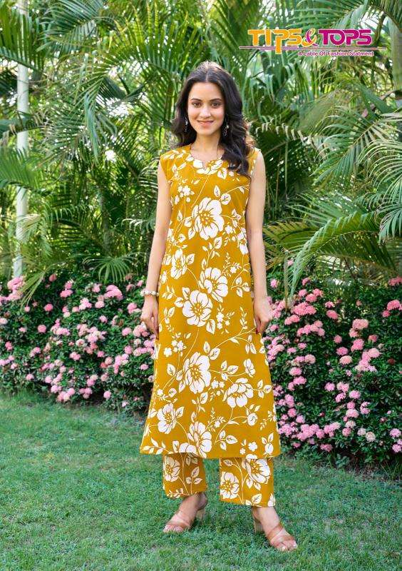 Tips & tops olivia vol 2 coord set Readymade kurti wholesalers in Hyderabad