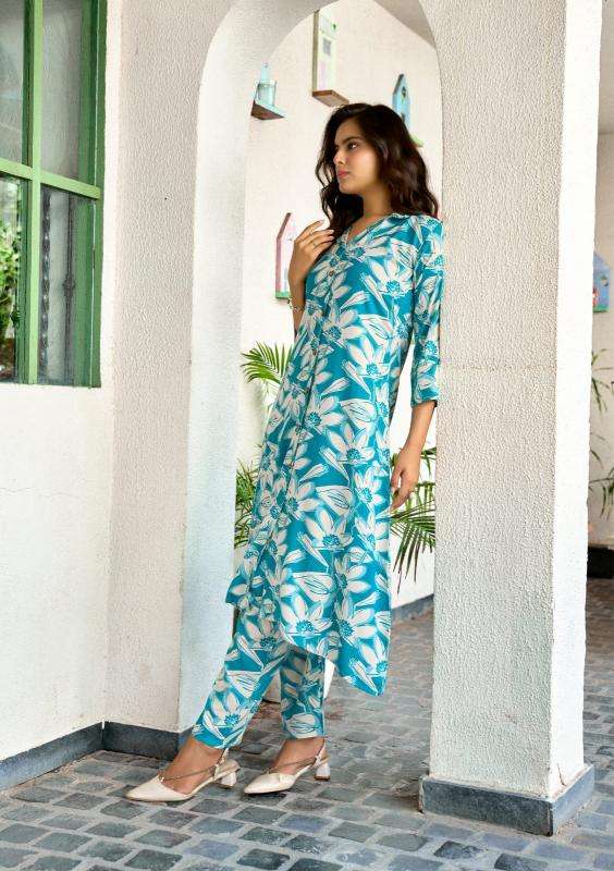 Tips & tops reyon print coord set Wholesale Kurtis Mumbai