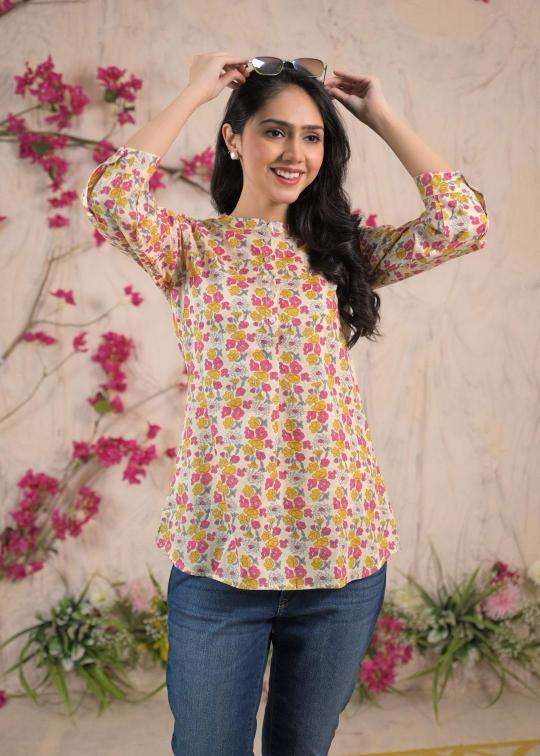Top tunic cotton short top Kurtis exporters in Ahmedabad