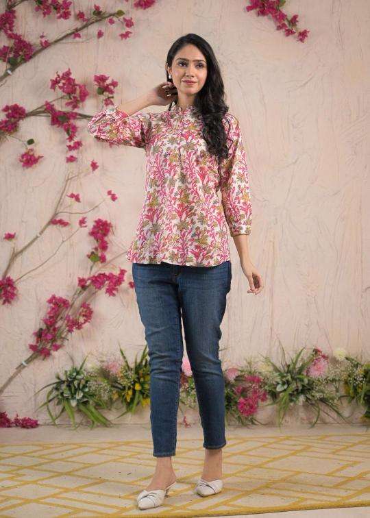 Top tunic cotton short top Kurtis exporters in Ahmedabad