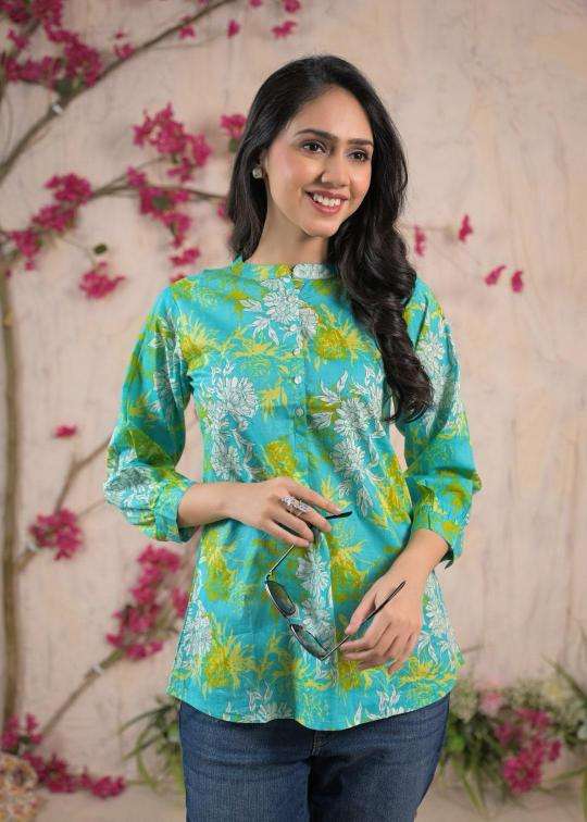 Top tunic cotton short top Kurtis exporters in Ahmedabad