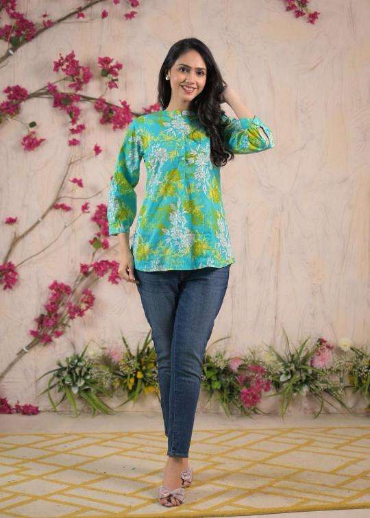 Top tunic cotton short top Kurtis exporters in Ahmedabad