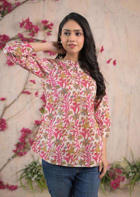 Top tunic cotton short top Kurtis exporters in Ahmedabad