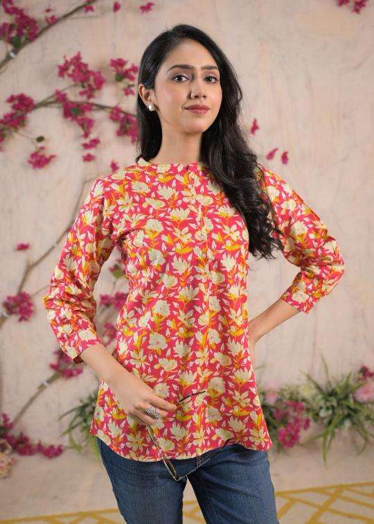 Top tunic cotton short top Kurtis exporters in Ahmedabad