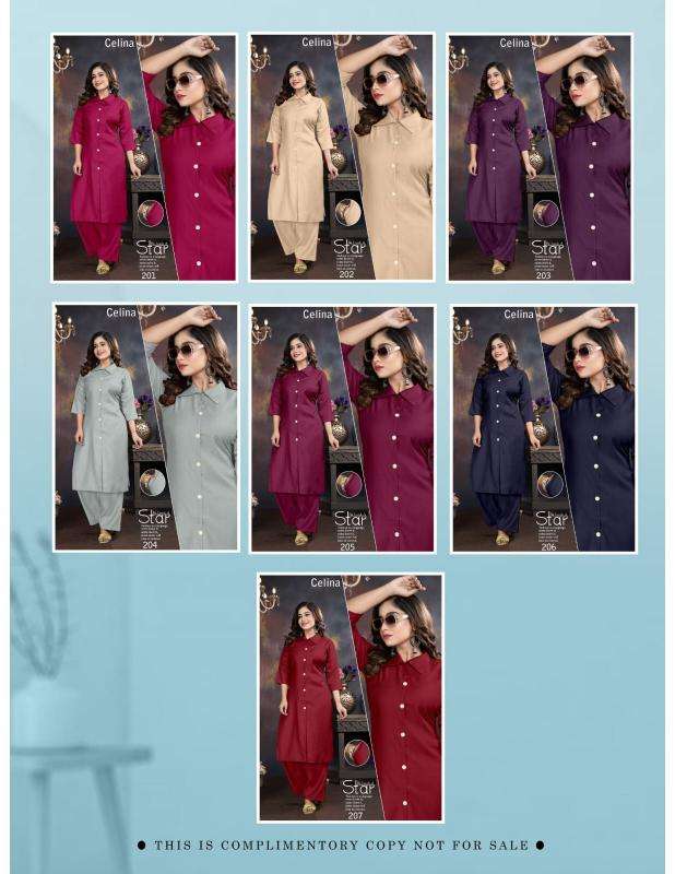 Trendy celina vol 2 coord set ladies kurti manufacturer in surat