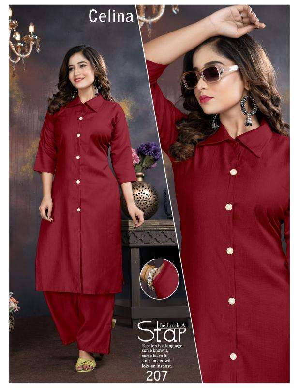 Trendy celina vol 2 coord set ladies kurti manufacturer in surat
