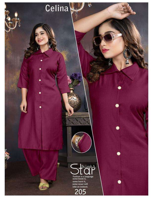 Trendy celina vol 2 coord set ladies kurti manufacturer in surat