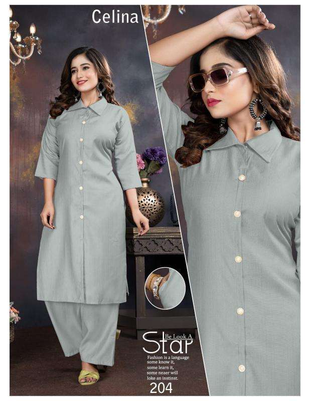 Trendy celina vol 2 coord set ladies kurti manufacturer in surat