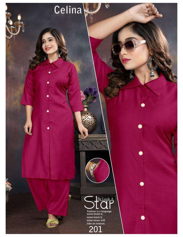 Trendy celina vol 2 coord set ladies kurti manufacturer in surat