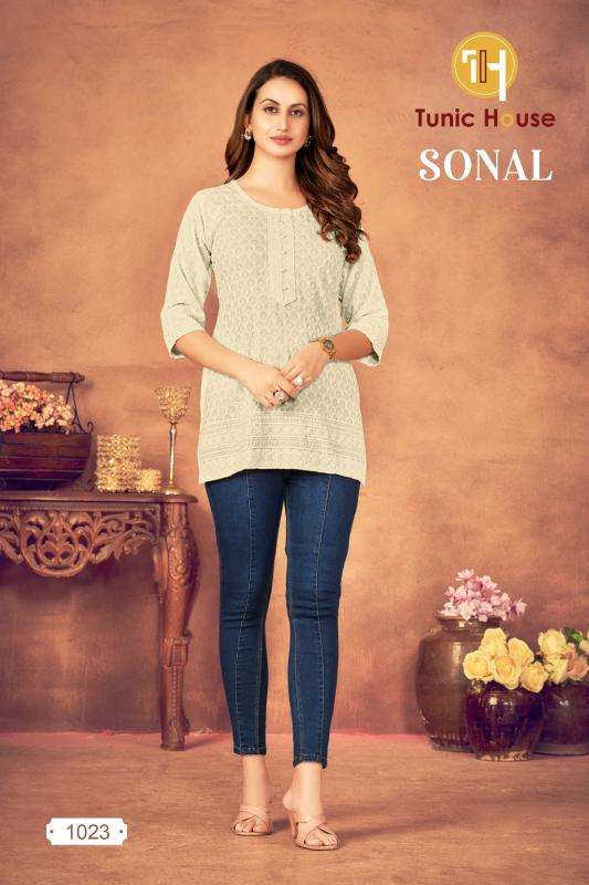 Tunic house sonal short top Kurtis manufacturers in Ahmedabad
