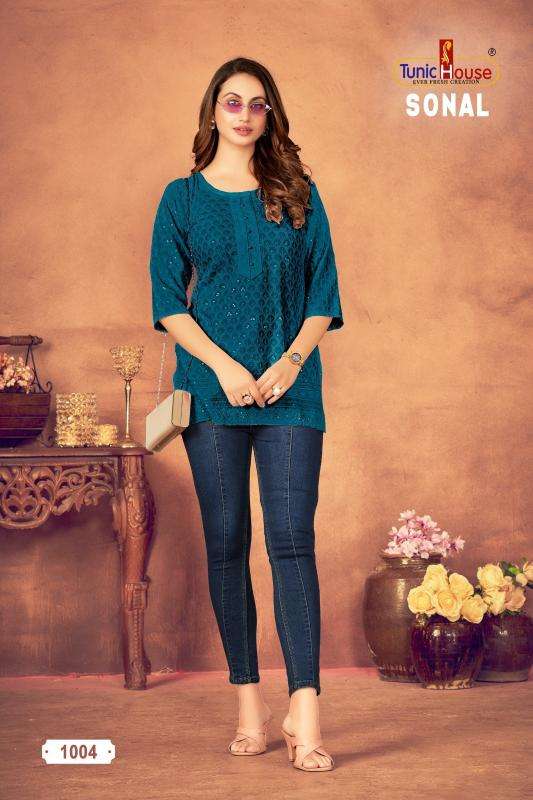 Tunic house sonal short top Kurtis manufacturers in Ahmedabad