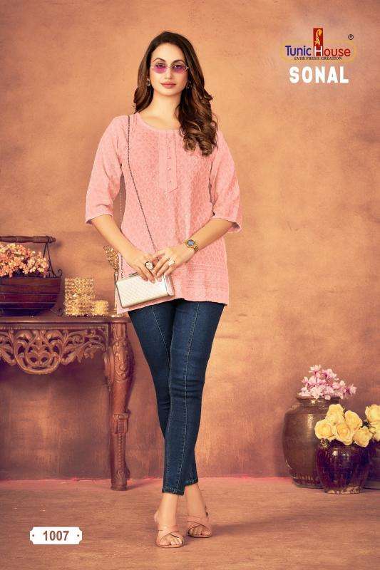 Tunic house sonal short top Kurtis manufacturers in Ahmedabad