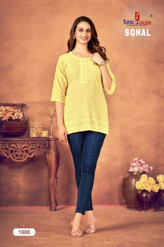 Tunic house sonal short top Kurtis manufacturers in Ahmedabad