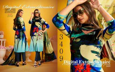 Vaishali digital print pura crape Dress materials wholesale price in Vadodara