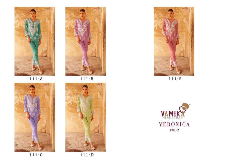 Vamika TM veronica vol 2 coord set party wear kurti manufacturer in surat