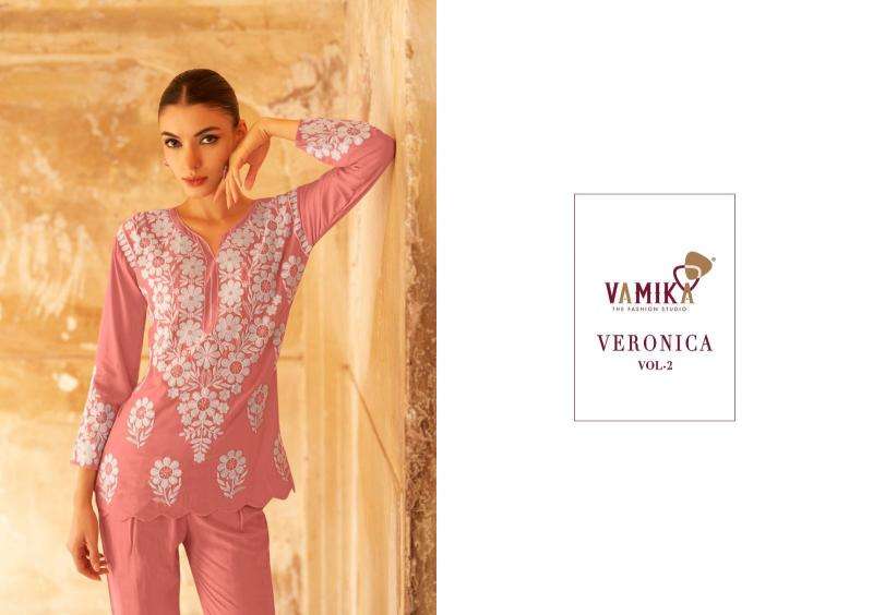 Vamika TM veronica vol 2 coord set party wear kurti manufacturer in surat