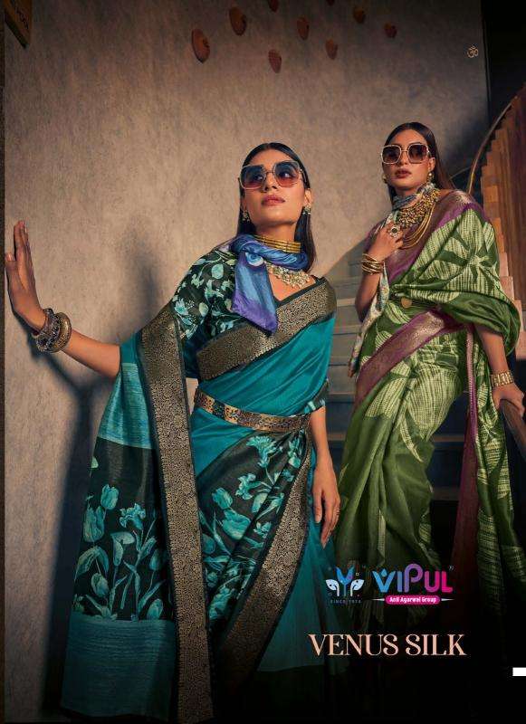 Vipul venus silk two tone silk Wholesale saree suppliers in bangalore