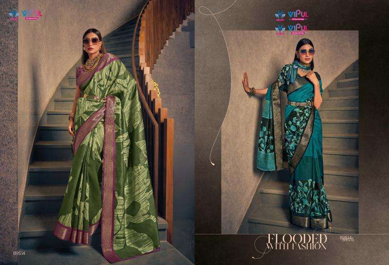 Vipul venus silk two tone silk Wholesale saree suppliers in bangalore
