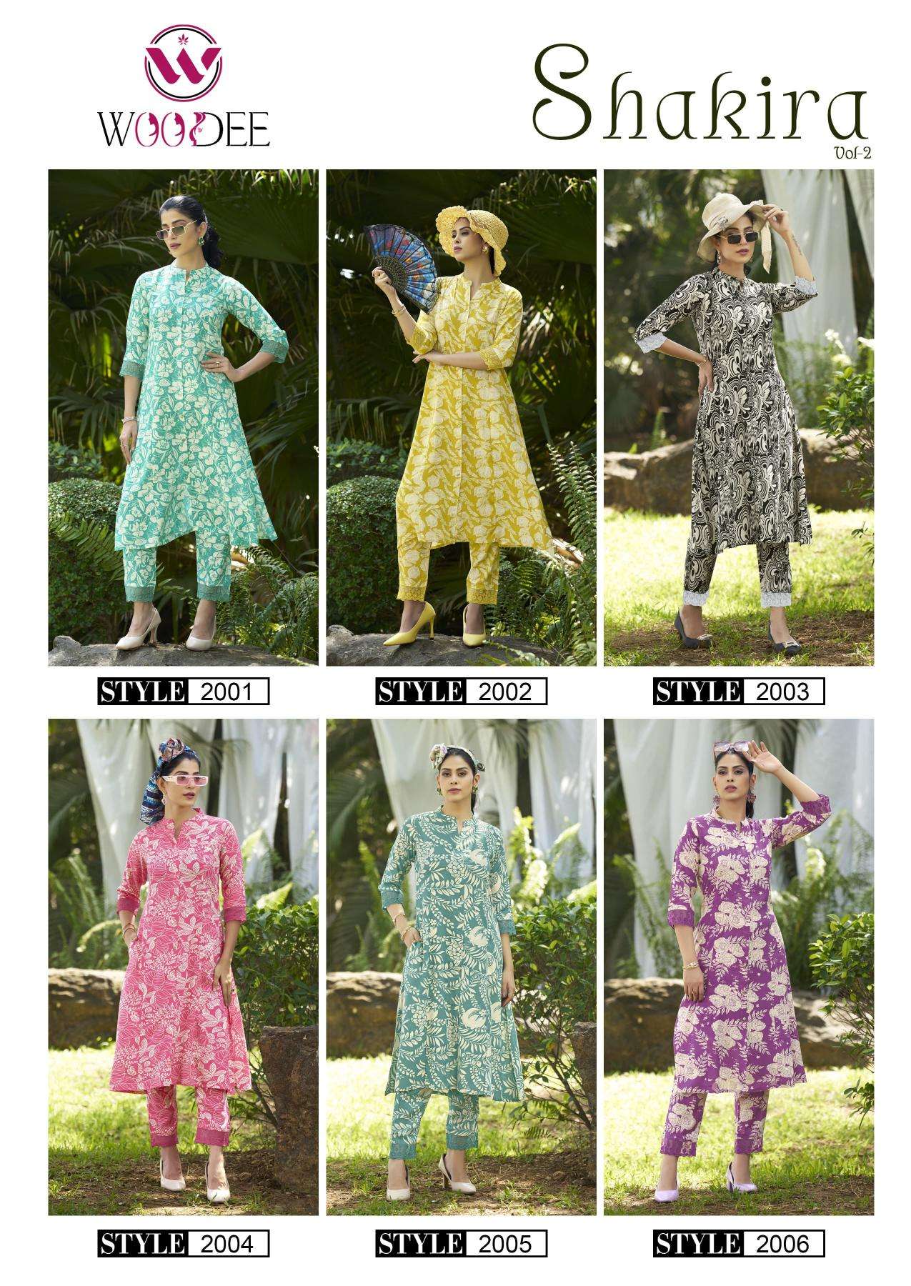 Woodee shakira vol 2 kurti manufacturer in surat janasya surat gujarat