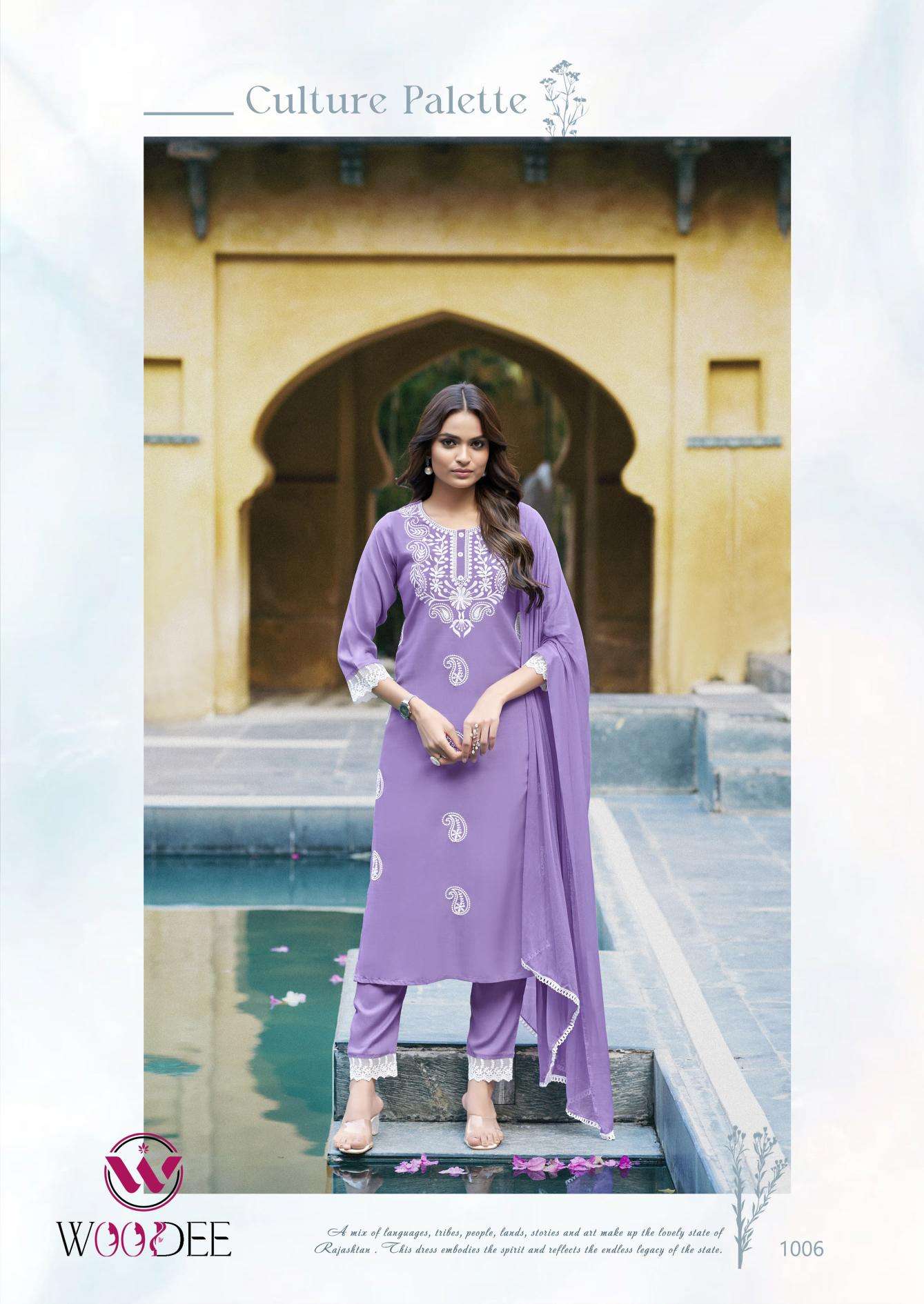 Woodee white lotus Kurti suppliers in Kolkata