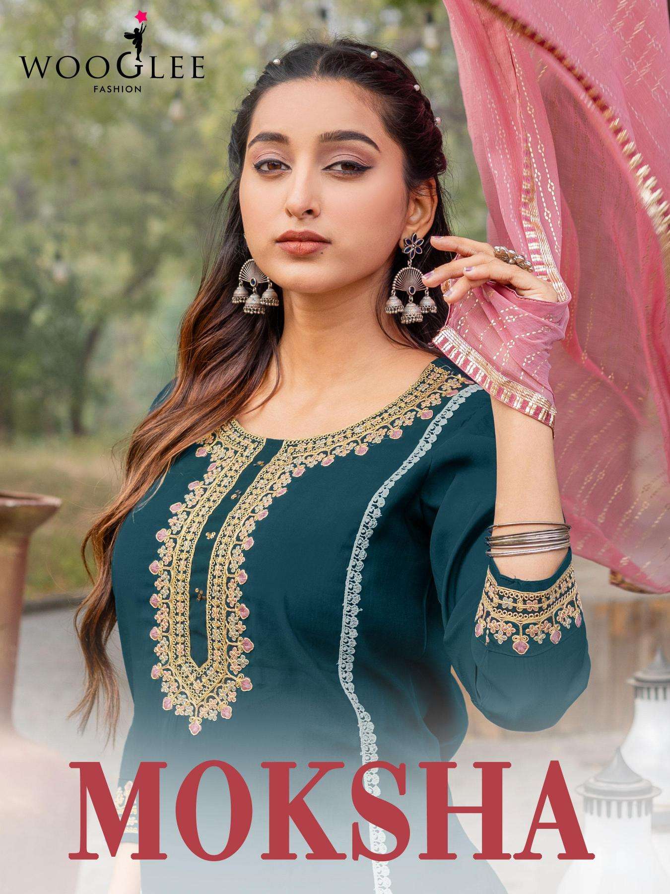 Wooglee moksha catalogue kurtis manufacturers in surat