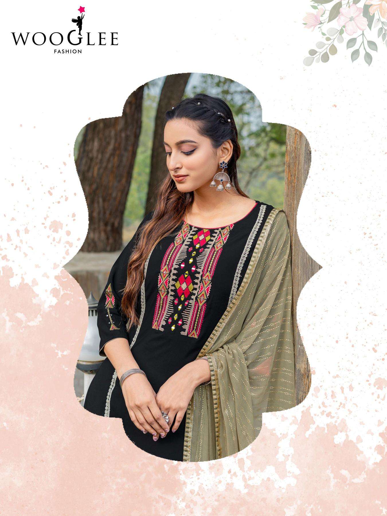 Wooglee moksha catalogue kurtis manufacturers in surat