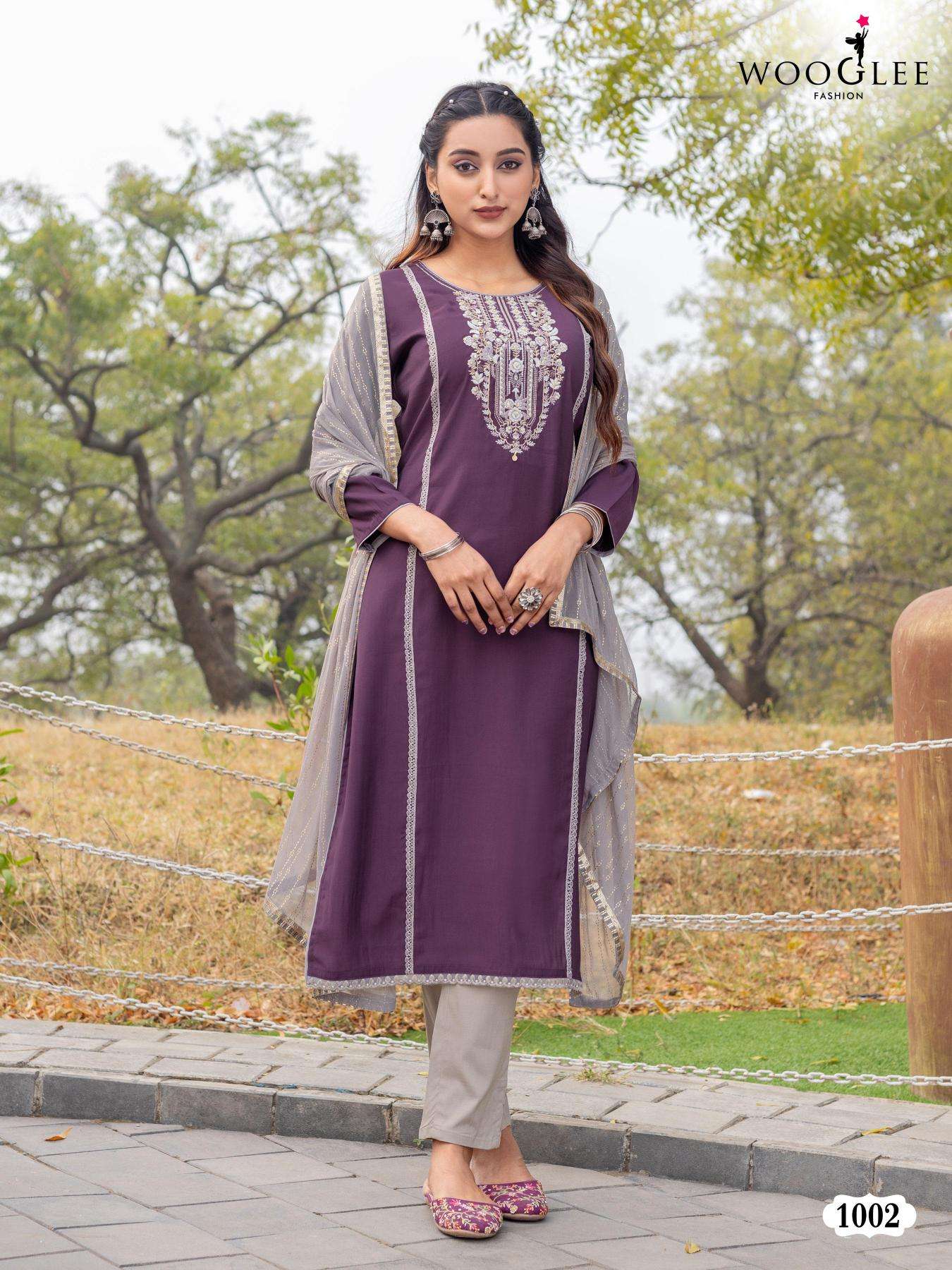 Wooglee moksha catalogue kurtis manufacturers in surat