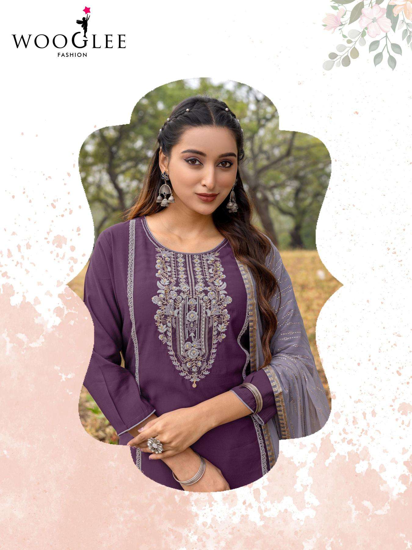 Wooglee moksha catalogue kurtis manufacturers in surat