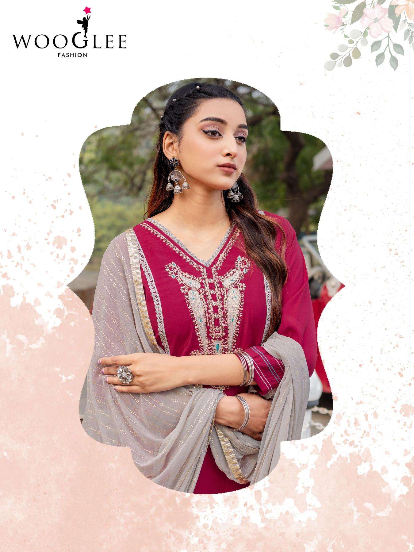 Wooglee moksha catalogue kurtis manufacturers in surat