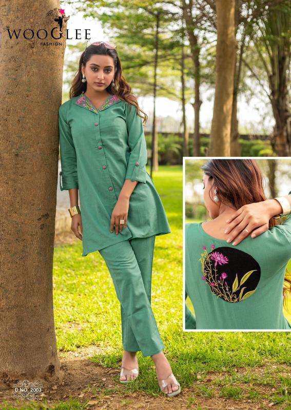 Wooglee zeel cotton coord set ladies kurti manufacturer in surat surat gujarat