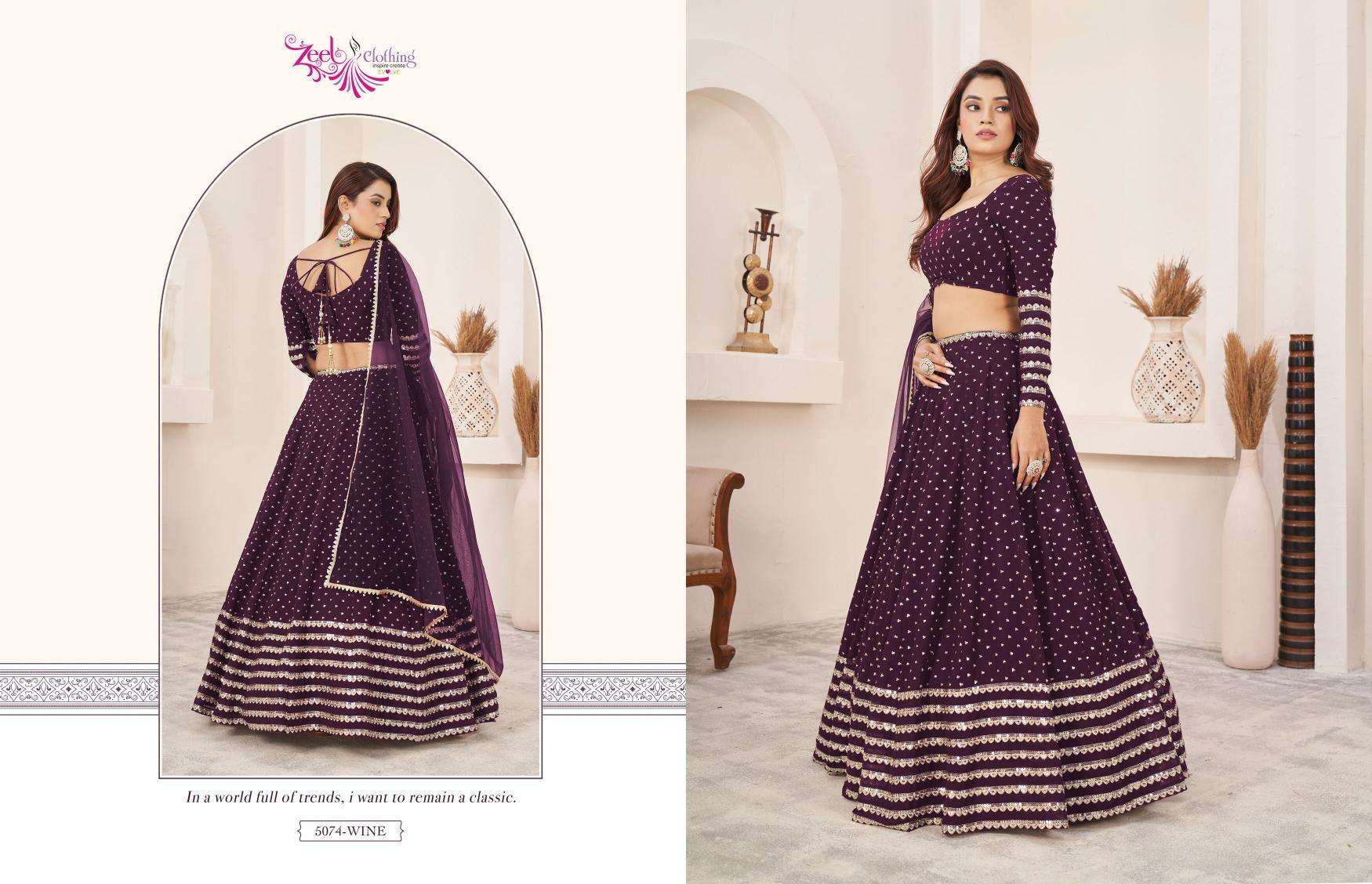 Zeel clothing anchal Lehenga Choli wholesale in Bangalore