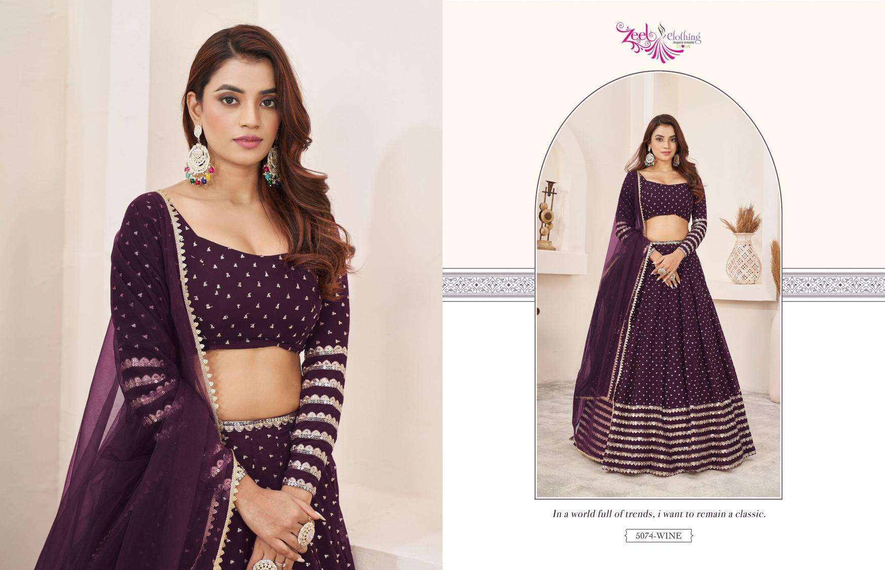 Zeel clothing anchal Lehenga Choli wholesale in Bangalore
