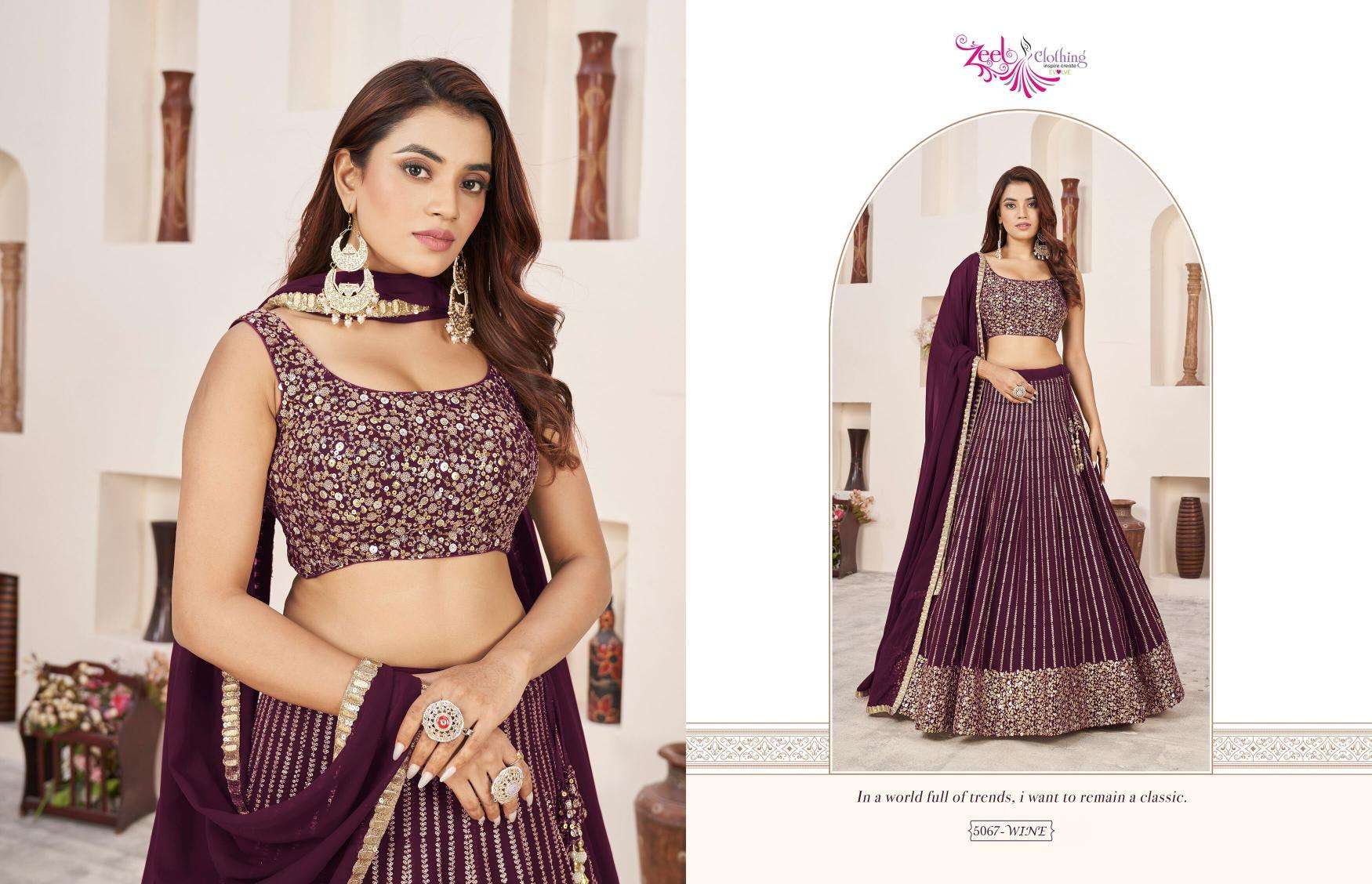 Zeel clothing anchal Lehenga Choli wholesale in Bangalore