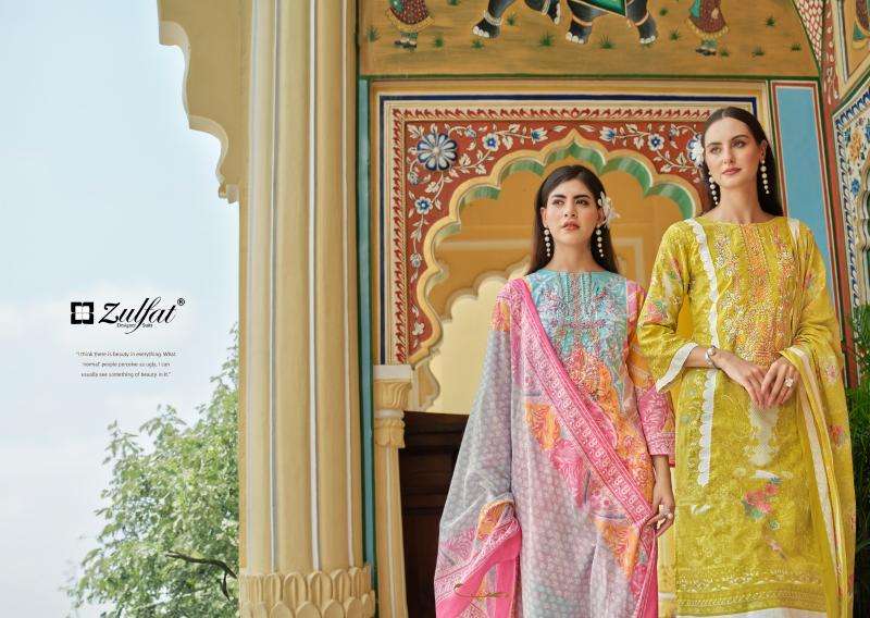 Zulfat designer suits noor vol 3 Dress material trading companies in kolkata