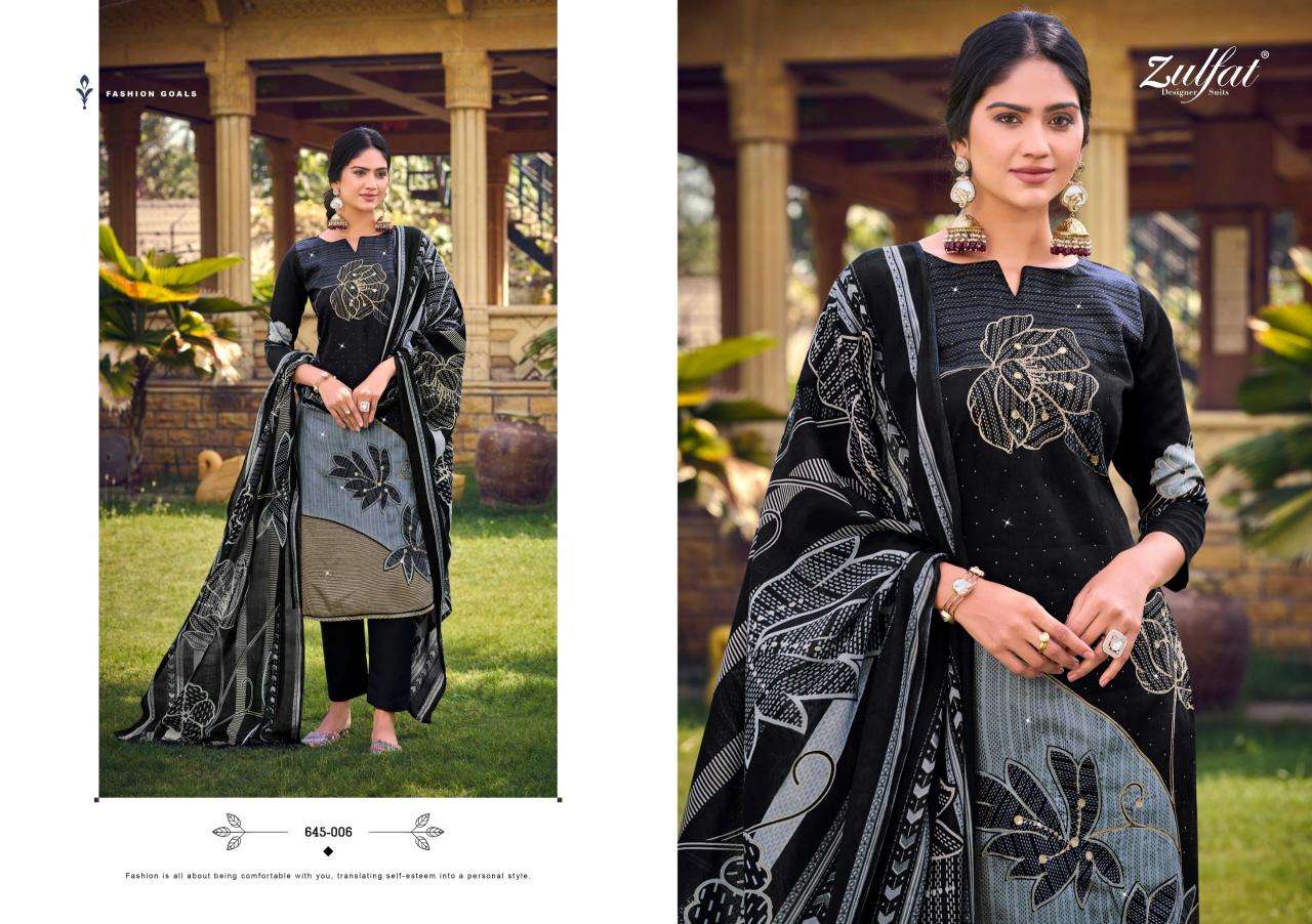Zulfat designer suits sajni vol 7  Wholesale designer dress materials in Surat