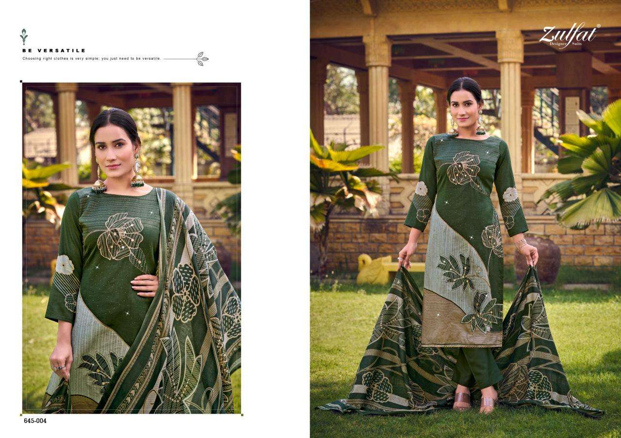 Zulfat designer suits sajni vol 7  Wholesale designer dress materials in Surat