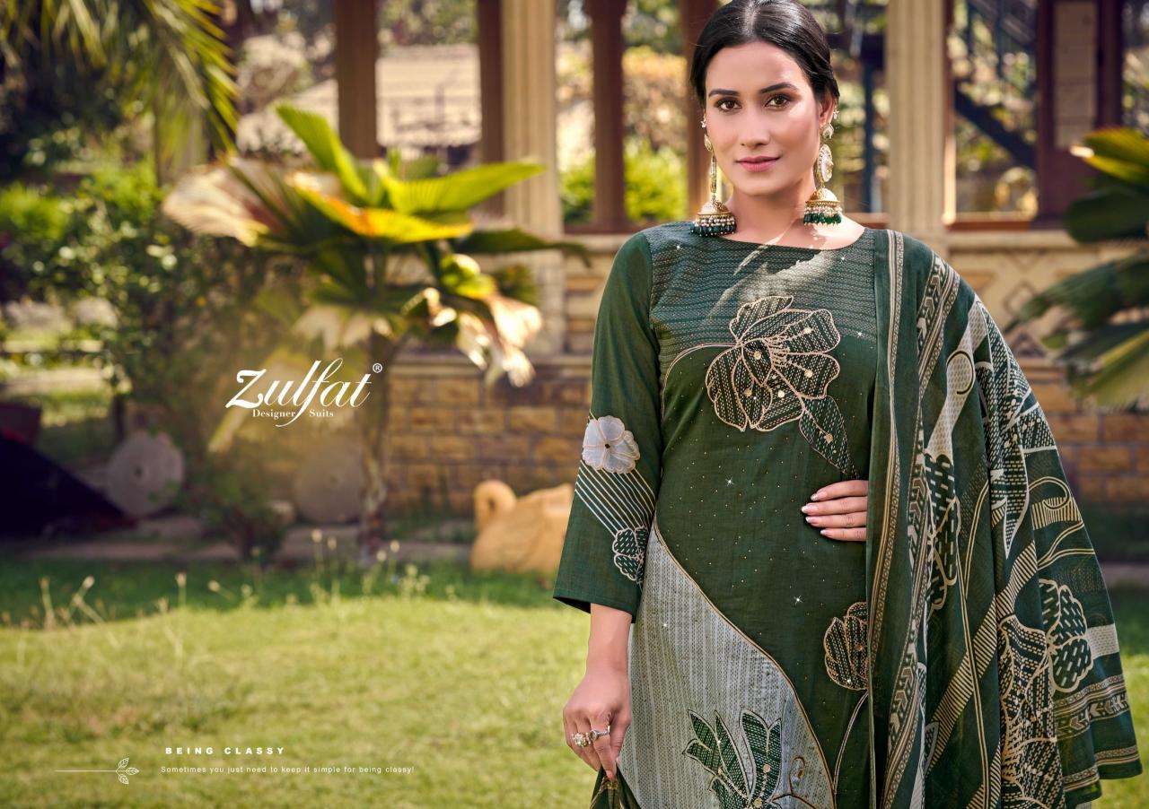 Zulfat designer suits sajni vol 7  Wholesale designer dress materials in Surat