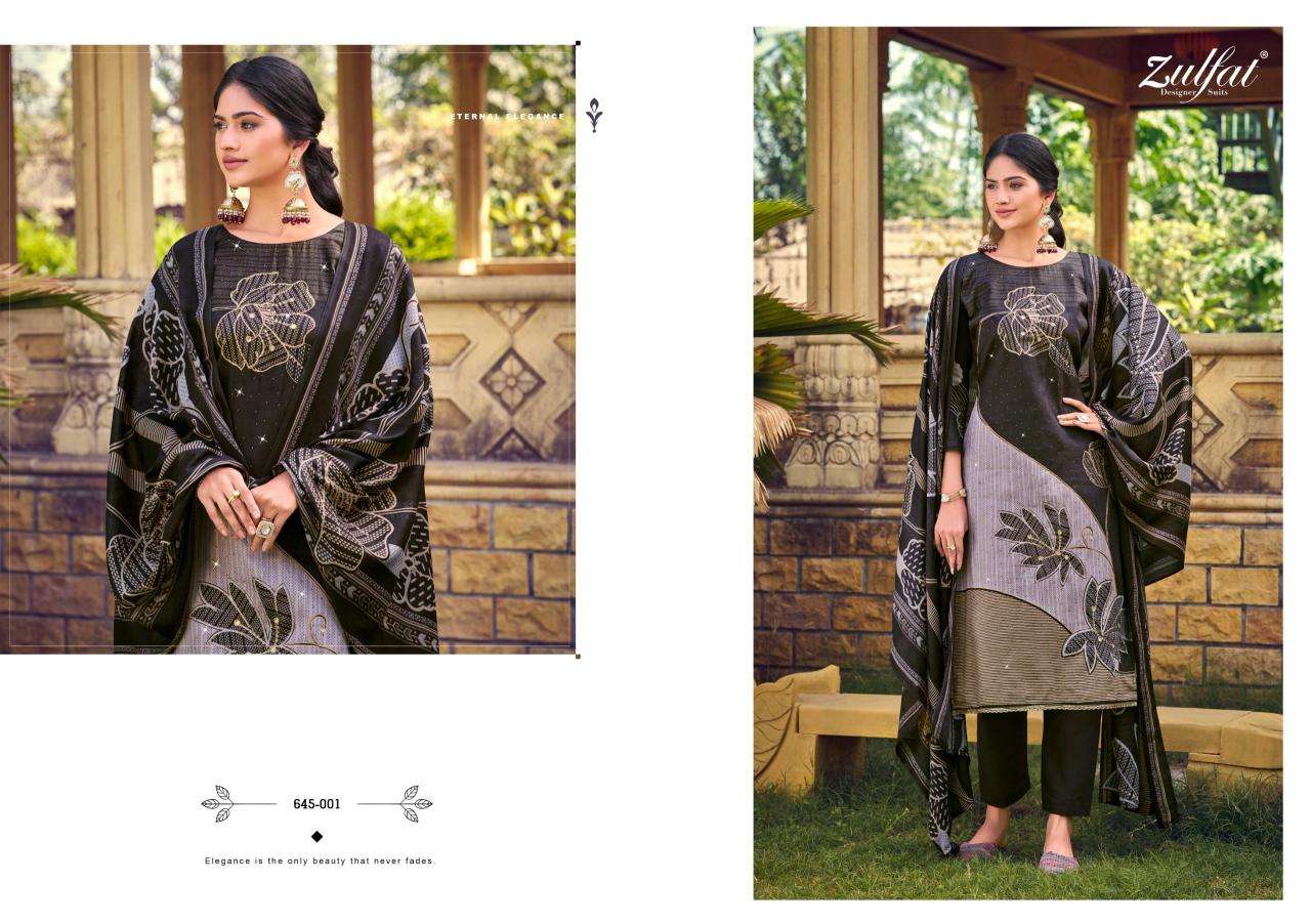 Zulfat designer suits sajni vol 7  Wholesale designer dress materials in Surat
