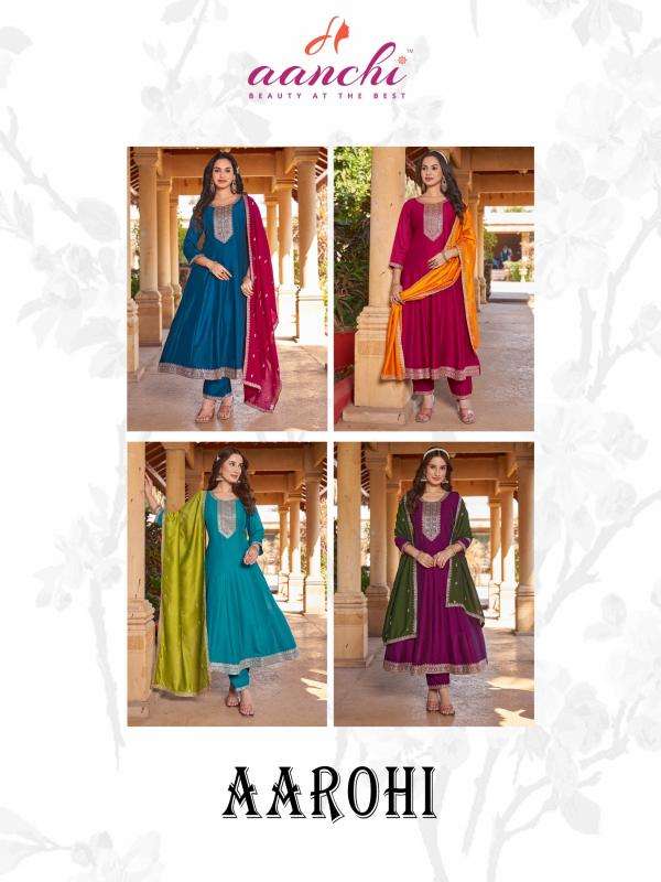 Aanchi aarohi vichitra silk 3 north indian kurtis