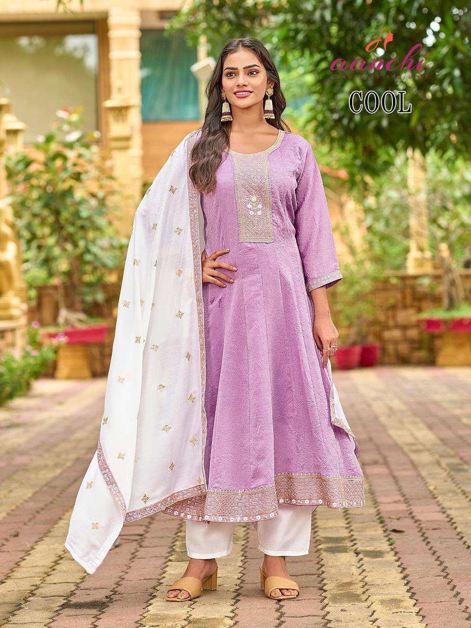 Aanchi cool fancy 3 indian cotton kurtis sale