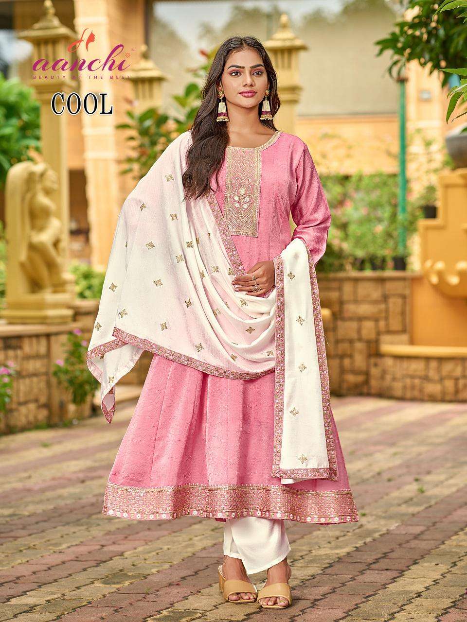 Aanchi cool fancy 3 indian cotton kurtis sale